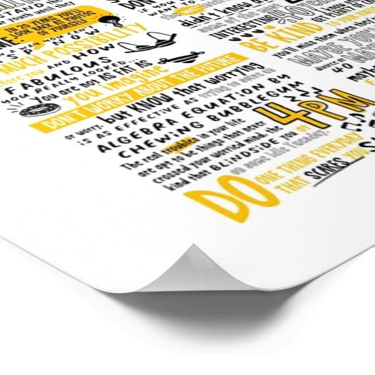 Sonnenschutzmittel tragen poster (Ecke)