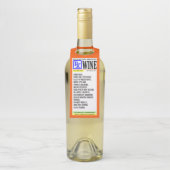Sonnenschutzmittel Weinetikett Flaschenanhänger (Auf Flasche)