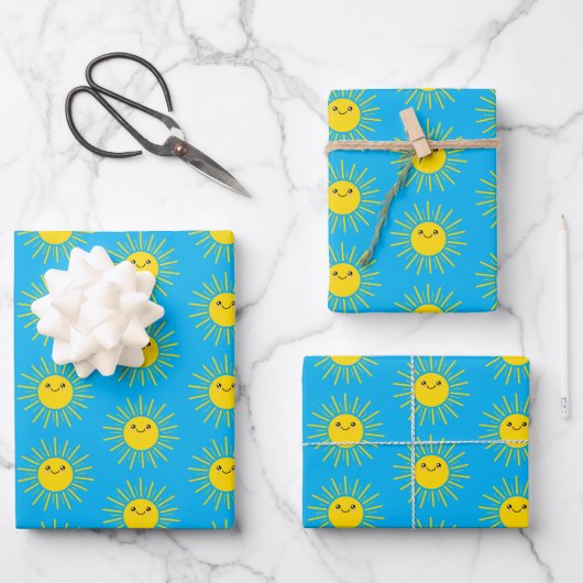 Sonnenschutzpapier Geschenkpapier Set (Vorderseite)