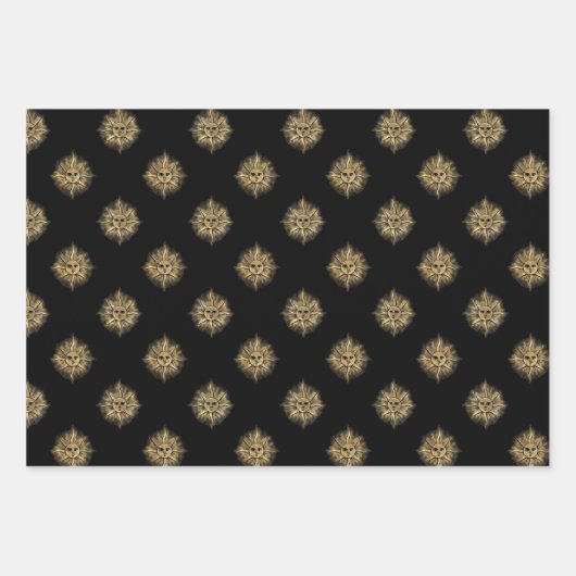 Sonnenschutzpapier und Mondumrandungspapier Set 3 Geschenkpapier Set (Vorderseite 3)