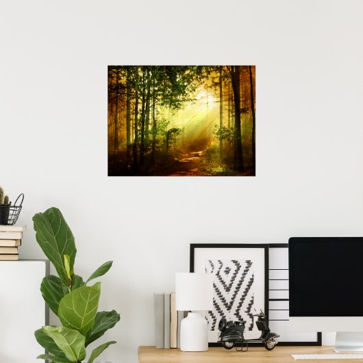 Sonnenschutzvogel Poster (Heimbüro)