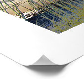 Sonnenseebeet auf dem Florida-Strand Poster (Ecke)