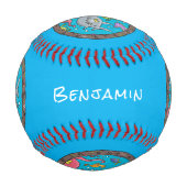 Sonnenseebewohner unter Wasser zeichnend Cartoon Baseball (Vorderseite)