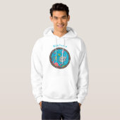 Sonnenseebewohner unter Wasser zeichnend Cartoon Hoodie (Vorne ganz)