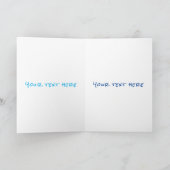 Sonnenseebewohner unter Wasser zeichnend Cartoon Karte (Innenseite)