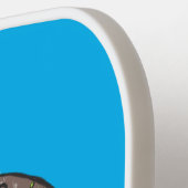 Sonnenseebewohner unter Wasser zeichnend Cartoon Pickleball Schläger (Linke Seite)