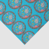 Sonnenseebewohner unter Wasser zeichnend Cartoon Seidenpapier (Ausschnitt)