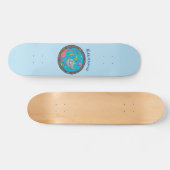 Sonnenseebewohner unter Wasser zeichnend Cartoon Skateboard (Horizontal)