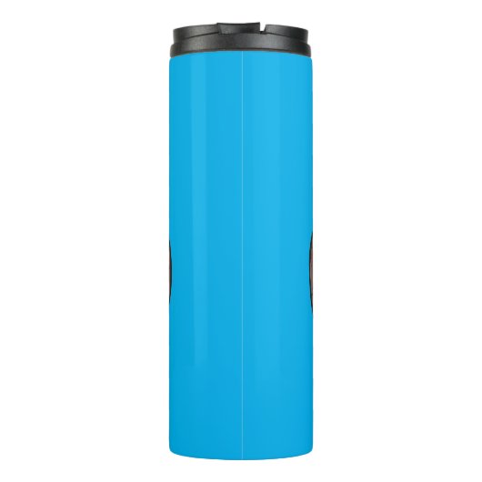 Sonnenseebewohner unter Wasser zeichnend Cartoon Thermosbecher (Rückseite)