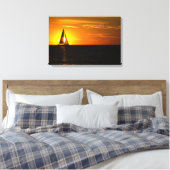 Sonnensegel auf See Leinwanddruck (Insitu (Schlafzimmer))