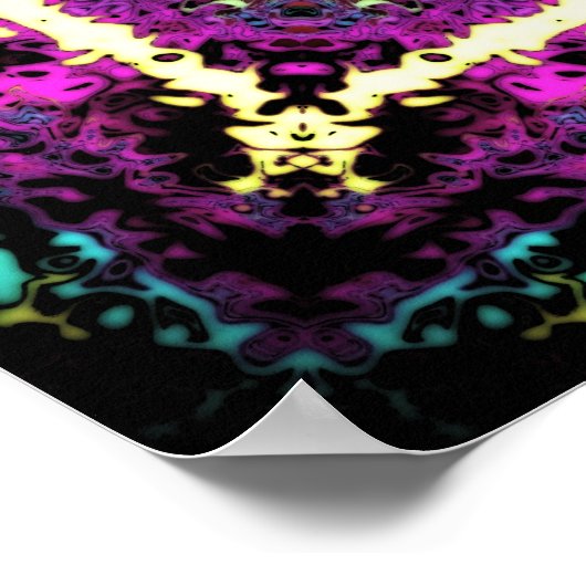 Sonnensegel - Muster pareidolia Poster (Ecke)