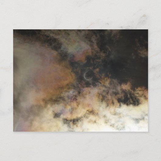 Sonnensegel und Wolken Postkarte (Vorderseite)