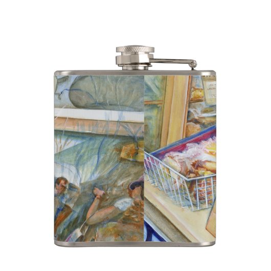 Sonnenseite der Wahnsinn Flachmann (Rückseite)