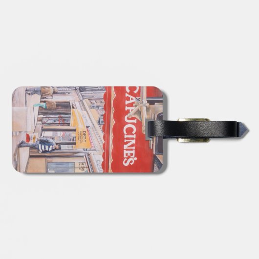 Sonnenseite der zweiten Straße Gepäckanhänger (Rückseite horizontal)