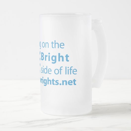 Sonnenseite Mattglas Bierglas (VorderseiteRechts)