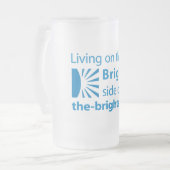 Sonnenseite Mattglas Bierglas (Vorderseite Links)