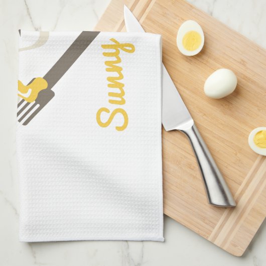 Sonnenseite oben küchentuch (Viertel Falte)