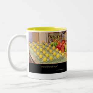"Sonnenseite-oben" Schale 15oz Zweifarbige Tasse