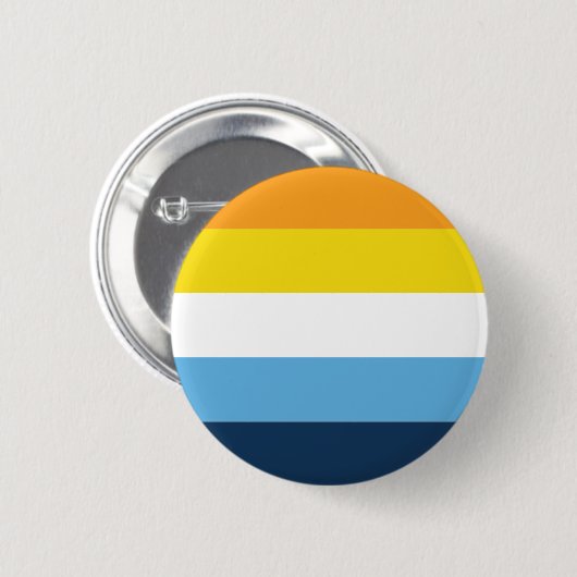 Sonnenset Aroace Flag LGBT Symbol Monat Button (Vorne & Hinten)