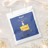 Sonnensevogel umkreist von Haifischen Cartoon Geschenktütchen (Ausgeschnitten)