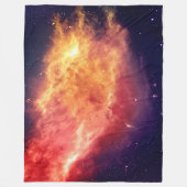 Sonnensfeuer quer durch den Kosmos Fleecedecke (Vorderseite)