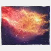 Sonnensfeuer quer durch den Kosmos Fleecedecke (Vorderseite (Horizontal))