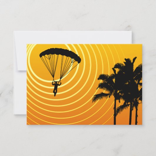 Sonnenskydiving Einladung (Vorderseite)