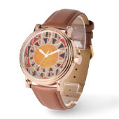 SONNENSOLARENERGIE/ Orange Gelb, Weiß, Schwarz Armbanduhr (Winkel)