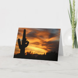 Sonnensonde Arizona Grußkarte Saguaros im Himmel Karte