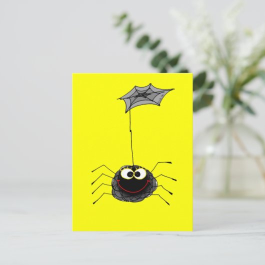 Sonnenspinne Postkarte (Stehend Vorderseite)