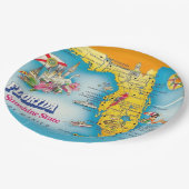 Sonnenstaat - Florida Pappteller (Schrägansicht)