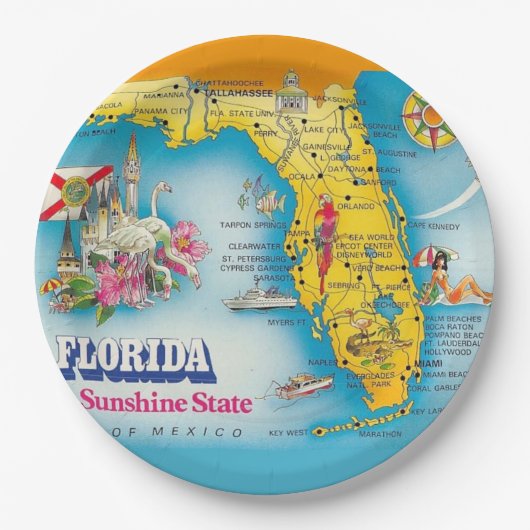 Sonnenstaat - Florida Pappteller (Vorderseite)