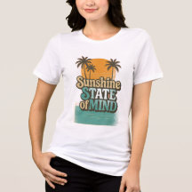 Sonnenstaat-T-Shirt, Retro-Strandurlaub-Shirt