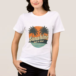 Sonnenstaat-T-Shirt, Retro-Strandurlaub-Shirt Tri-Blend Shirt