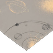 Sonnenstars Mond startet Planeten schwarzen Goldes Tischdecke (Schrägansicht)