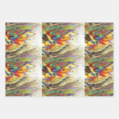 Sonnenstrahl-Flaredesign Geschenkpapier Set (Vorderseite)