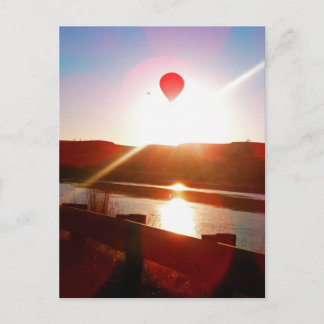 Sonnenstrahl, Heißluftballon Postkarte