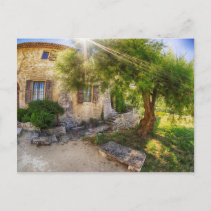 Sonnenstrahl in der Abtei St. Hilaire   Frankreich Postkarte
