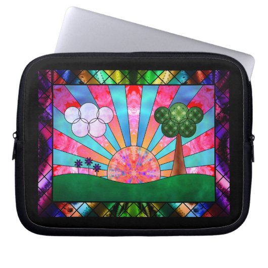 Sonnenstrahl Laptopschutzhülle (Vorderseite)