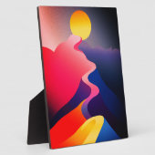 Sonnenstrahl - Lebhafter Abstrakter Berg Fotoplatte (Seite)