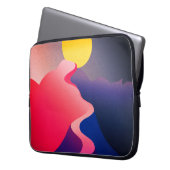 Sonnenstrahl - Lebhafter Abstrakter Berg Laptopschutzhülle (Vorderseite Links)