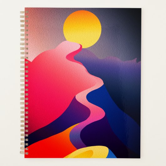 Sonnenstrahl - Lebhafter Abstrakter Berg Planer (Vorderseite)