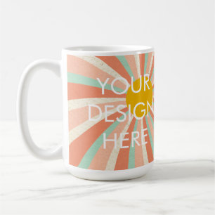 Sonnenstrahl-Personalisierte Tasse – Retro-Sonnen-