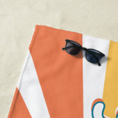 Sonnenstrahl Retro-Stil Strandtuch (Beispiel)