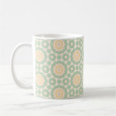 Sonnenstrahl-Sechseck-Geometrie Kaffeetasse (Links)
