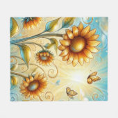 Sonnenstrahl Serenade Fleecedecke (Vorderseite (Horizontal))