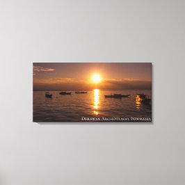 Sonnenstrahl Sonnenuntergangsstrahlen Schwimmende  Leinwanddruck