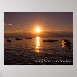 Sonnenstrahl Sonnenuntergangsstrahlen Schwimmende  Poster