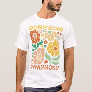 Sonnenstrahl-Symphonie – Strahlender Blumenrausch T-Shirt