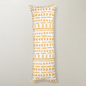 Sonnenstrahlen afrikanisches Muster in Türkis Seitenschläferkissen (Rückseite (Vertikal))